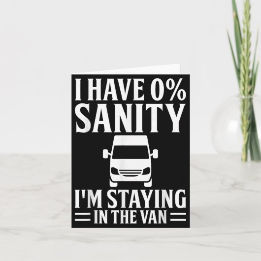 I'm Staying In Tha Van Phasmophobia Funny Drivers Kaart (Voorkant)