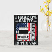 I'm Staying In Tha Van Phasmophobia Funny Man Wome Kaart (Gele Bloem)