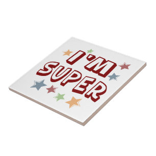 Im Super met sterren Tegeltje