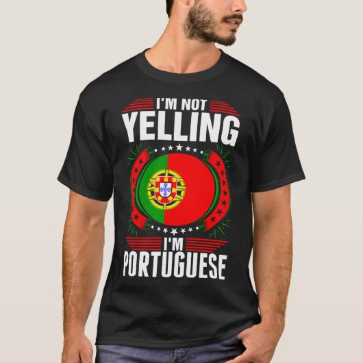 Im T-shirt de hurlement du Portugais Im (Devant)