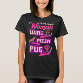 Im T-shirt simple de carlin de pizza de vin de (Devant)