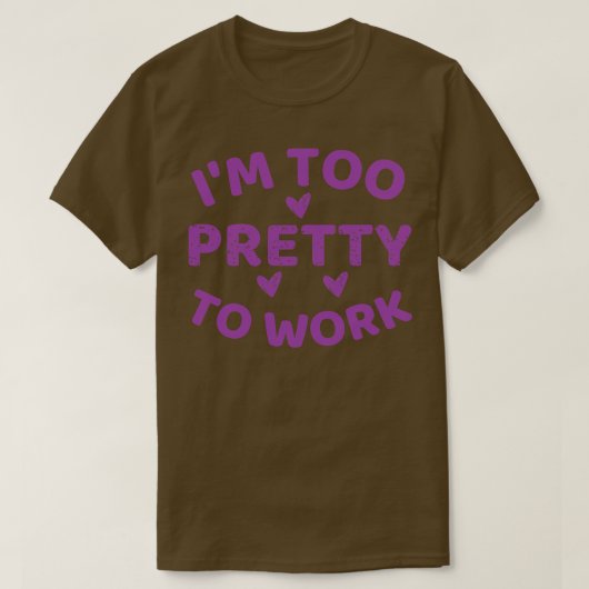 IM te om te werken T-shirt (Design voorkant)