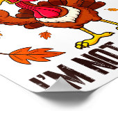 I'm Thankful I'm Not A Liberal Funny Turkey Thanks Poster (Hoek)
