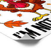 I'm Thankful I'm Not A Liberal Funny Turkey Thanks Poster (Hoek)