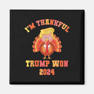 I'm Thankful Trump heeft 2024 Funny Thanksgi gewo Magneet