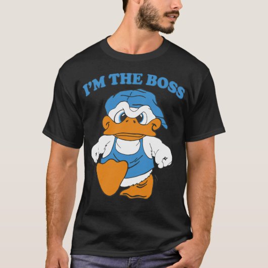Im The Boss Duck T 90s Cartoon cool bone T-shirt (Voorkant)