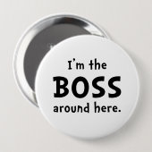 Im The Boss Ronde Button 4,0 Cm (Voorkant /achterkant)