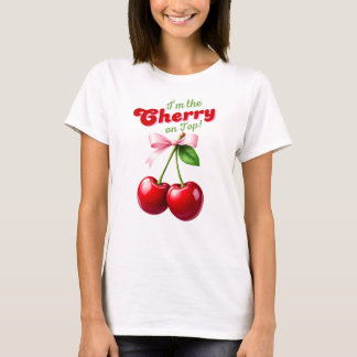 I'm the Cherry on Top - Kirschen mit rosa Schleife