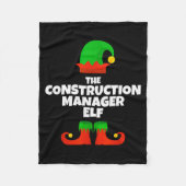 I'm The Construction Manager Elf Family Pajama Chr Fleece Deken (Voorkant)
