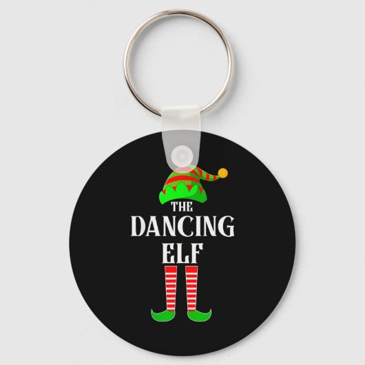 I'm The Dancing Elf Family Matching Costume Christ Sleutelhanger (Voorkant)