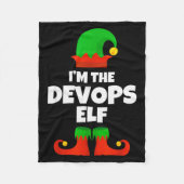 I'm The Devops Elf Family Pajama Christmas Enginee Fleece Deken (Voorkant)