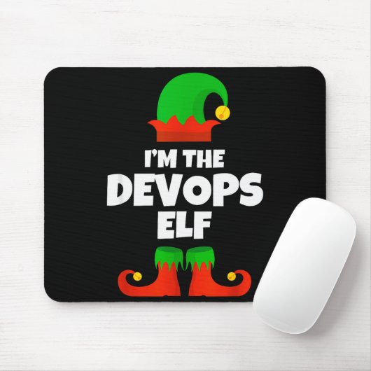 I'm The Devops Elf Family Pajama Christmas Enginee Muismat (Met muis)