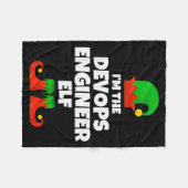 I'm The Devops Engineer Elf Family Pajama Christma Fleece Deken (Voorkant (Horizontaal))