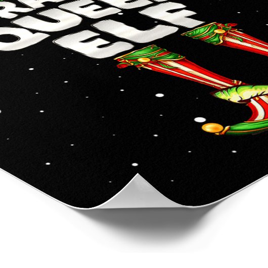 I'm The Drama Queen Elf Family Matching Group Chri Poster (Hoek)