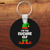 I'm The Euchre Elf Family Pajama Christmas Funny P Sleutelhanger (Voorkant)