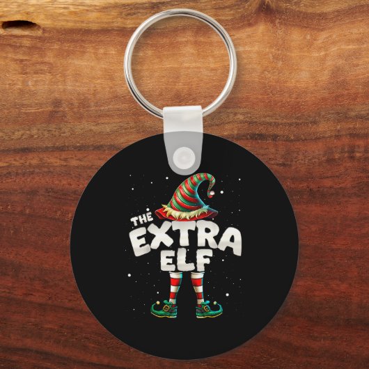 I'm The Extra Elf Family Matching Group Christmas Sleutelhanger (Voorkant)