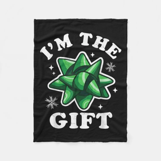I'm The Gift - Funny Ugly Christmas Sweater - Xmas Fleece Deken (Voorkant)