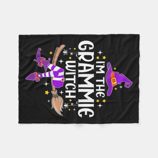 Im The Grammie Witch Halloween Matching Group Cost Fleece Deken (Voorkant (Horizontaal))