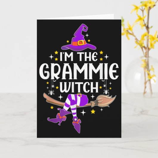 Im The Grammie Witch Halloween Matching Group Cost Kaart (Gele Bloem)