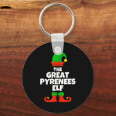 I'm The Great Pyrenees Elf Family Pajama Christmas Sleutelhanger (Voorkant)