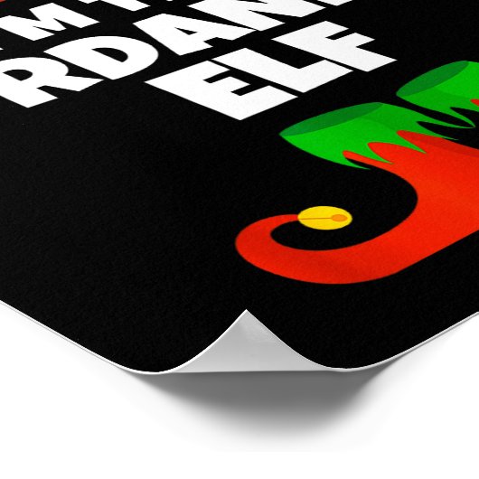 I'm The Jordanian Elf Family Pajama Christmas Funn Poster (Hoek)