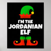 I'm The Jordanian Elf Family Pajama Christmas Funn Poster (Voorkant)