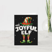 I'm The Joyful Elf Family Matching Group Christmas Kaart (Voorkant)