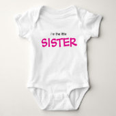 I'm the Little Sister Modern Colorful Boy's Baby Romper (Voorkant)