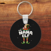 I'm The Nana Elf Family Matching Group Christmas Sleutelhanger (Voorkant)