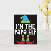 I'm The Papa Elf Shirt Men Matching Elf Papa Chris Kaart (Gele Bloem)