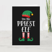 Im The Priest Elf Matching Christmas Kaart (Voorkant)