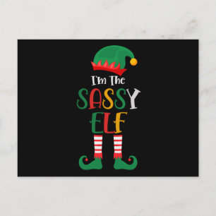Im The Sassy Elf Matching Kerstmis 2021 Briefkaart