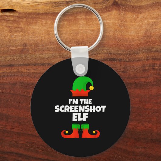 I'm The Screenshot Elf Family Pajama Christmas Fun Sleutelhanger (Voorkant)