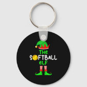 I'm The Softball Elf Christmas Family Matching Paj Sleutelhanger (Voorkant)