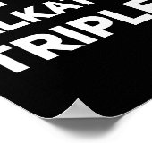 I'm The Talkative Triplet Funny Matching Triplets  Poster (Hoek)