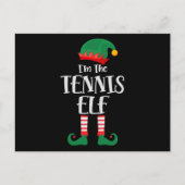 Im The Tennis Elf Matching Kerstmis Briefkaart (Voorkant)