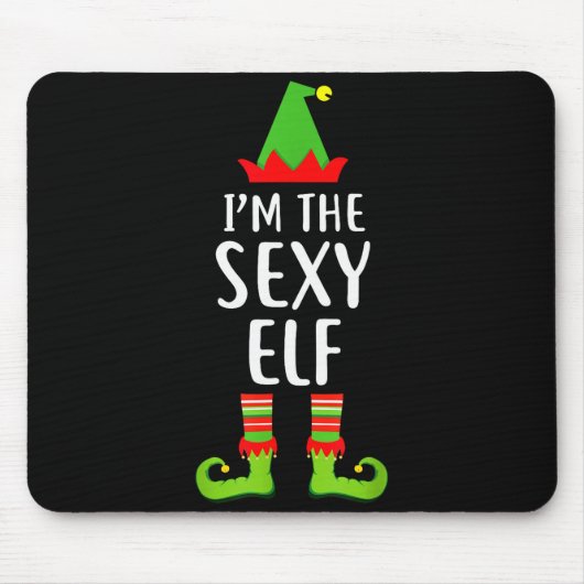 I'm The Y Elf Matching Family Group Christmas T Sh Muismat (Voorkant)