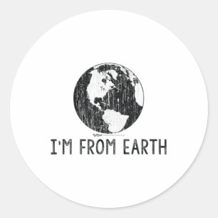 IM van Earth World Earth Day Environmenta Ronde Sticker
