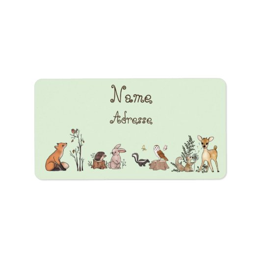 Im Wald Etiket (Voorkant)