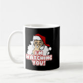Im Watching You Christmas Santa Claus Koffiemok (Links)