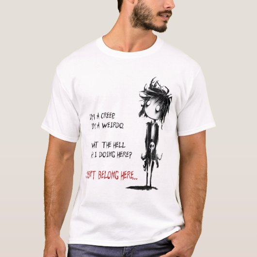 Im Weirdo (Radiohead) T-shirt (Voorkant)