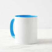 "I'm with Clippy" Coffee Mok - Cyan Outline (Voorkant links)