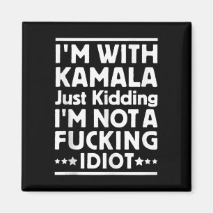 Im with Kamala maakt maar een grapje, geen buitenl Magneet