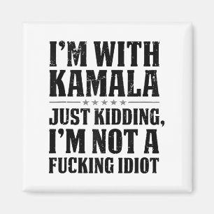 Im with Kamala maakt maar een grapje, geen buitenl Magneet