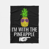 I'm With Ne Shirt Funny Ne Halloween Costume  Fleece Deken (Voorkant)