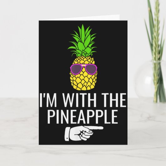 I'm With Ne Shirt Funny Ne Halloween Costume  Kaart (Voorkant)