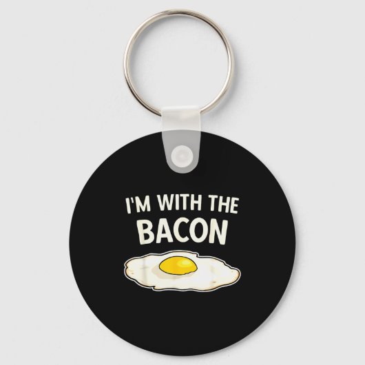 I'm With The Bacon Eggs Easy Halloween Matching Co Sleutelhanger (Voorkant)