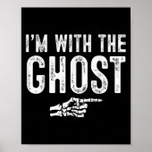 I'm With The Ghost Easy Costume Halloween Couples Poster (Voorkant)