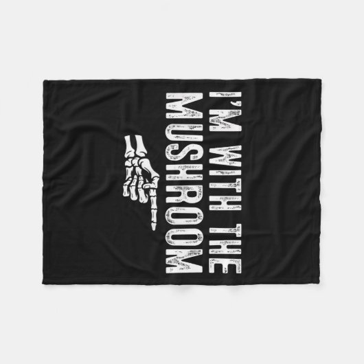 I'm With The Mushroom Easy Costume Halloween Coupl Fleece Deken (Voorkant (Horizontaal))