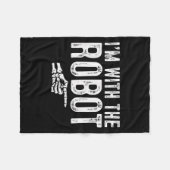 I'm With The Robot Easy Costume Halloween Couples  Fleece Deken (Voorkant (Horizontaal))